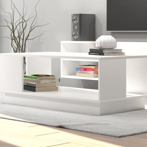 Mesa de centro decorativa CREA blanco 60